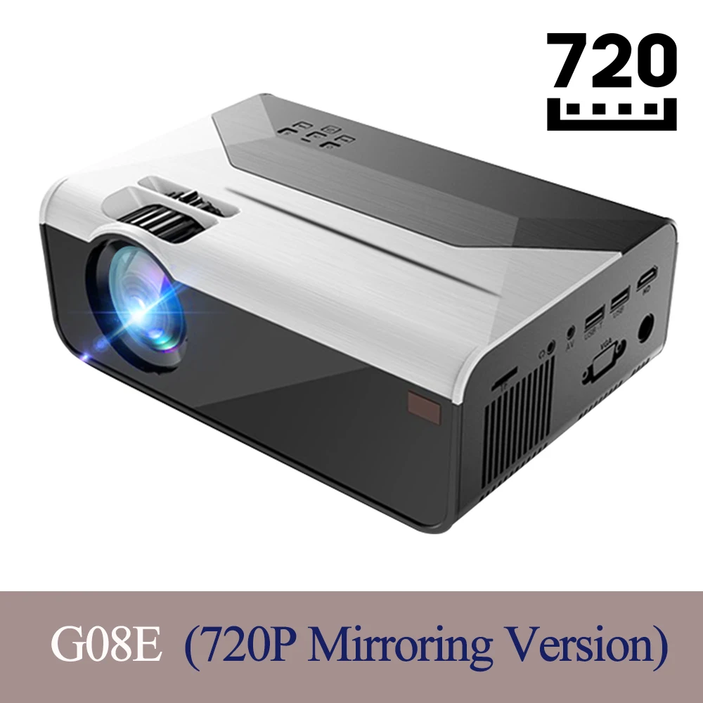 overhead projector CRENOVA MINI Projector G08 Support 1080P Projector 3000 Lumens Android Wifi Bluetooth for Phone 3D Projector Home Theater Cinema best mini projector Projectors