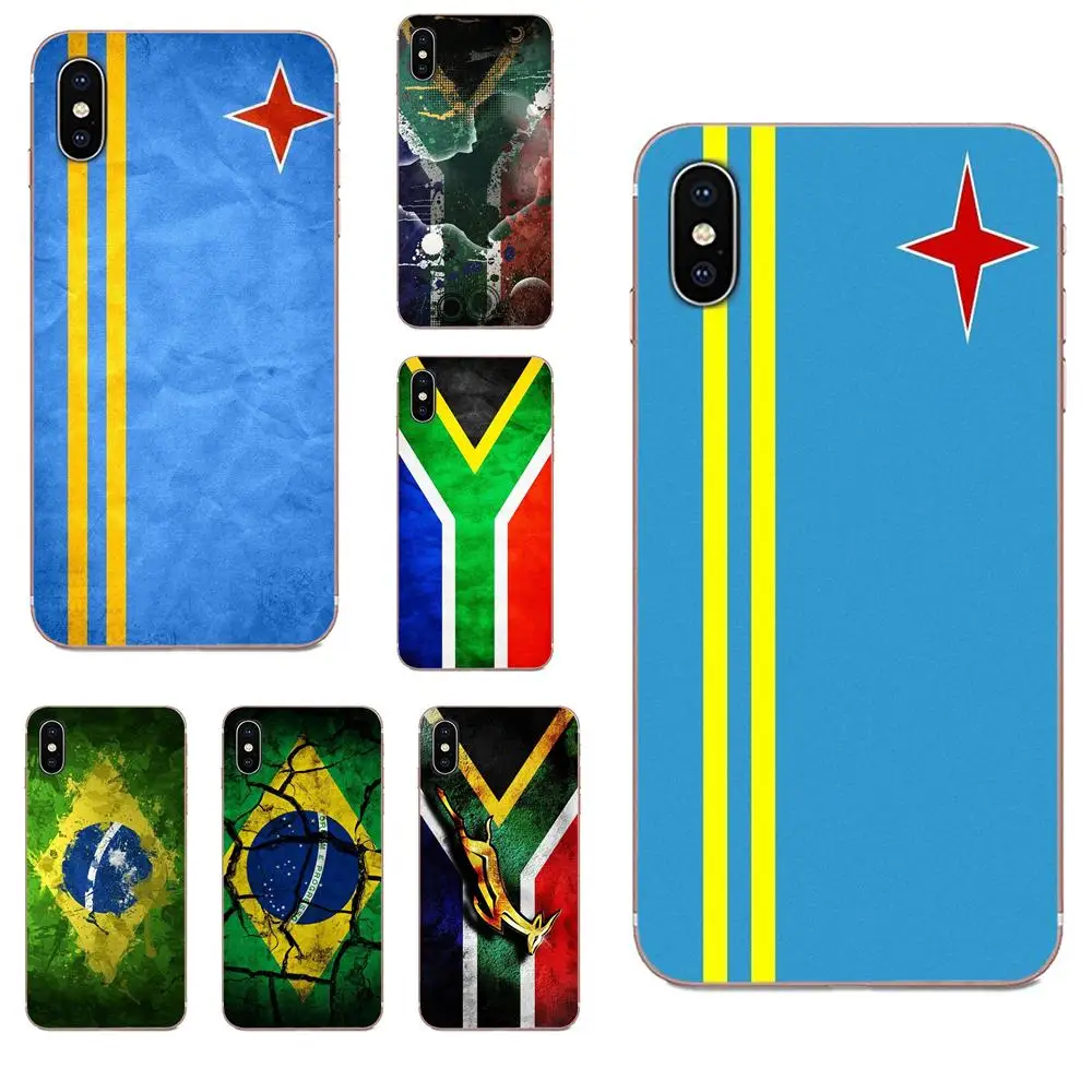 Южная Африка Аруба Бразилия Флаг для Xiaomi Redmi Примечание 8 8A 8T 10 K30 5G Motorola Moto G G2 G3 G4 G5