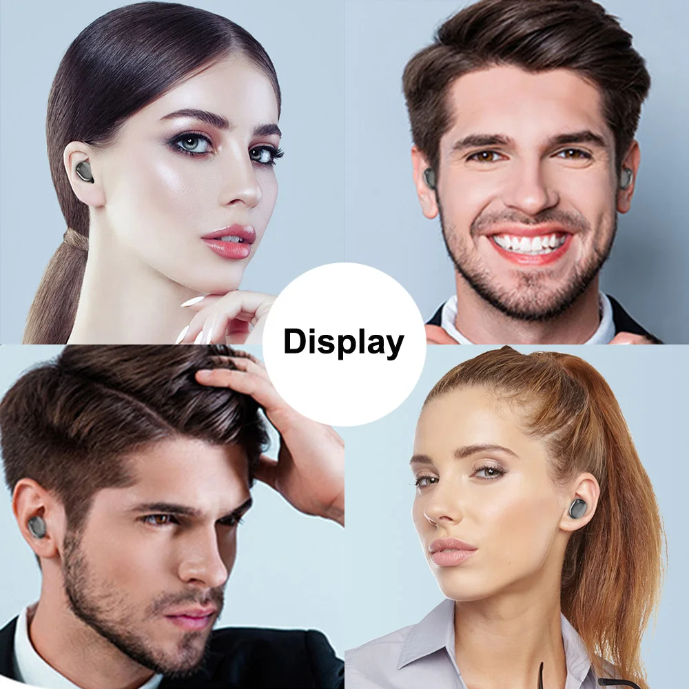 Беспроводные Bluetooth наушники 5,0, гарнитура, стерео спортивные Игровые наушники с зарядным устройством 3500 мАч, светодиодный, IPX7 водонепроницаемый