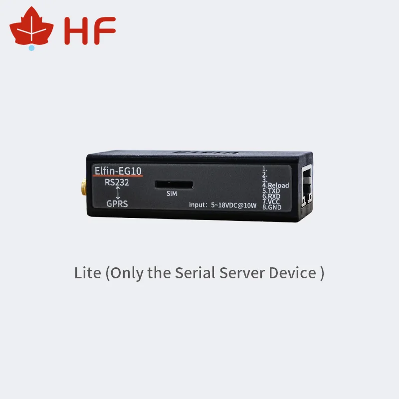 HF Elfin-EG10 устройство последовательного порта подключение к сети Modbus TPC IP Функция RJ45 RS232 к GSM GPRS последовательный сервер - Цвет: Elfin-EG10-Lite