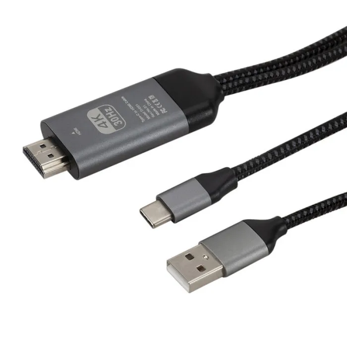 Кабель-адаптер type-C к HDMI HDTV 4K с USB для samsung Galaxy S10 S9 Note 9 LSMK99