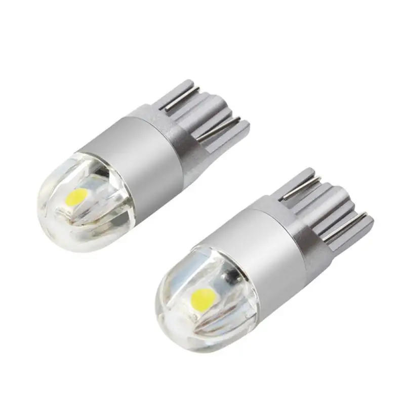 1 шт. T10 светодиодный Белый 168 501 W5W светодиодный светильник T10 клин 3030 2SMD Внутреннее освещение 12 V-24 V 6000K парковочные лампы