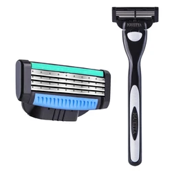 IGUETTA New Manual Four-Layer Ultra-Thin Induction Blade Shaver Shaving Razor Precisefou BladesBeauty Salon Knife