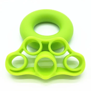 

Fitness Tool Stretcher Hand Grip Silicone Power Finger Trainer Random Color Round Gym Accessory Exercise Band Music Players