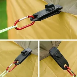 1PC Tarp Clips Awning Clamp Camping Tarps Clips Heavy Duty Durable Premium Lock Grip Awning Clamp Pegs Outdoor Camping Tools