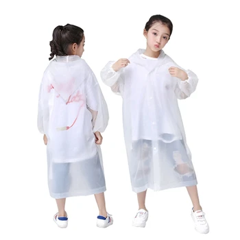 

Children Protective Clothing Outdoor Waterproof Coat Hooded Siamese Safety Overalls Isolation Suit Anti-virus Coveralls Trench