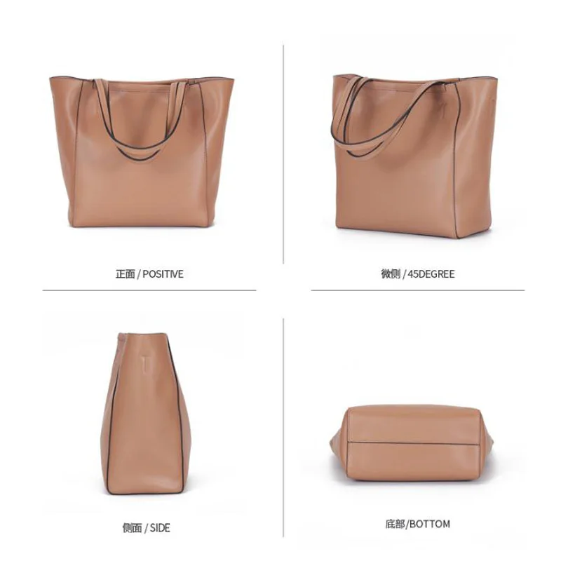 Новая известная Брендовая женская сумка из натуральной кожи, модная сумка на плечо, роскошная женская сумка, большая Вместительная женская сумка-шоппер через плечо