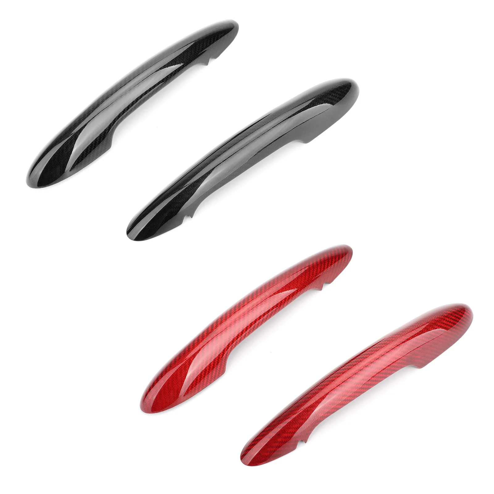 Areyourshop карбоновая дверная ручка без замочной скважины для Mini Cooper F55 F56 F57 2 дверные ручки крышки автомобильные аксессуары