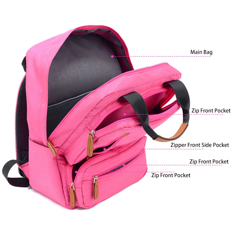Рюкзак Холщовый женский рюкзак на плечо рюкзак на молнии подходит для начальной и средней школы рюкзак для путешествий