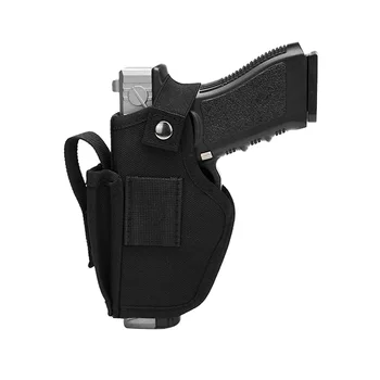 

Tactical Concealed Carry IWB OWB Gun Holster with Metal Clip with Magazine Slot