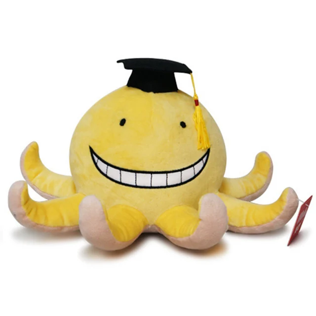 15cm Octopus Plush Doll Cartoon Assassination Classroom Koro Sensei Teacher Plushie Stuffed Toy Mini Soft Figure Gift for Kids