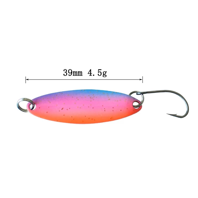 Wholesale Fishing Lures 39mm 4.5g 60pcs/lot Metal Fishing Spoon Lure Pesca  Fishing Tackle Sinking Lure Double Painted Bait - AliExpress