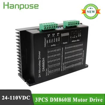 

5PCS NEMA23 NEMA17 DM860H controller driver 24V-110VDC step servo driver for CNC 3D Printer Monitor Equipment