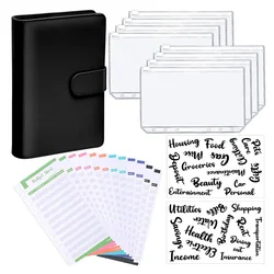 Planificateur de Budget en cuir PU A6, enveloppe de caisse, classeur avec enveloppes de Budget A6, pochettes, portefeuille pour la planification 
