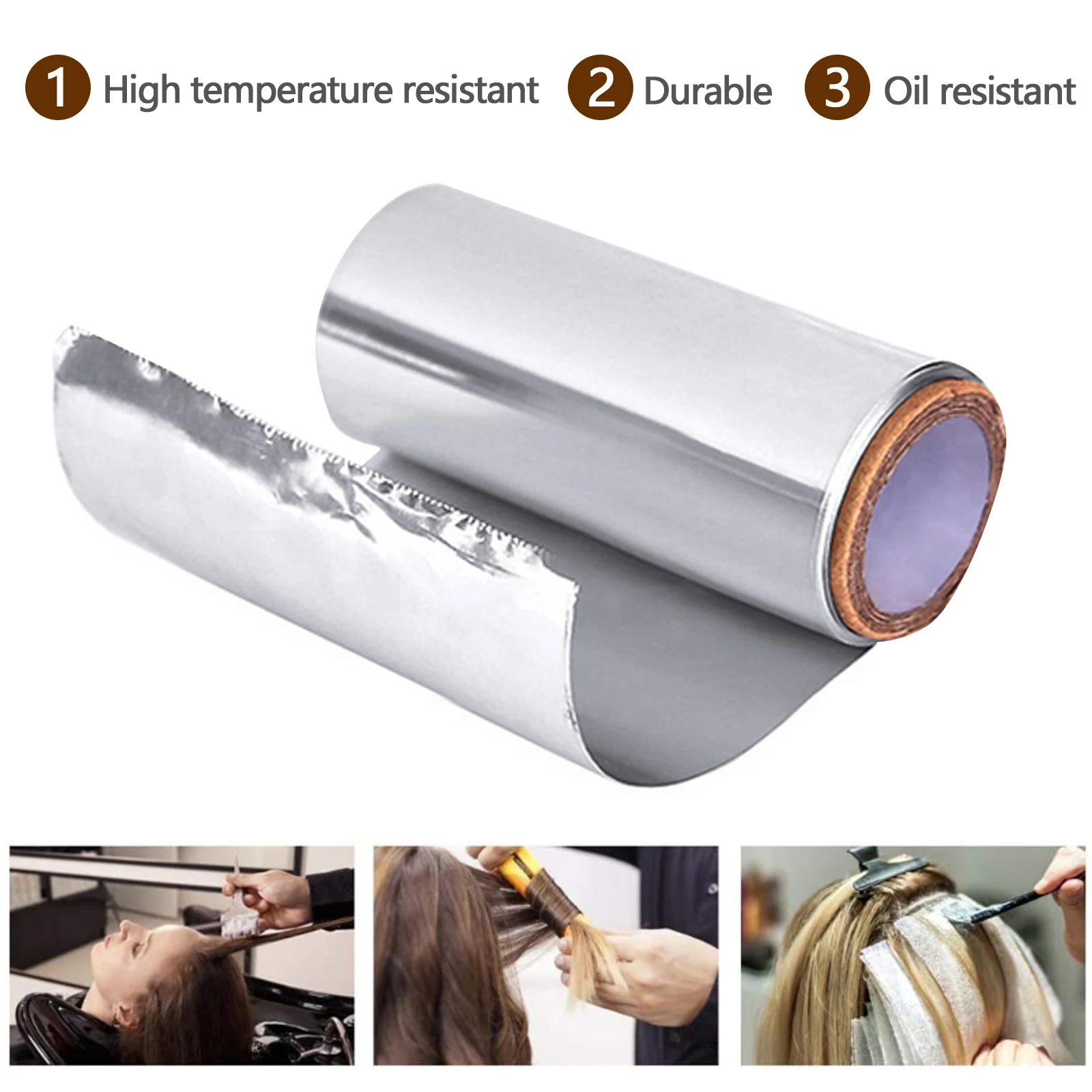 15cm*9m Aluminum Foil for Hair，Professional Embossed Hair Foil Roll