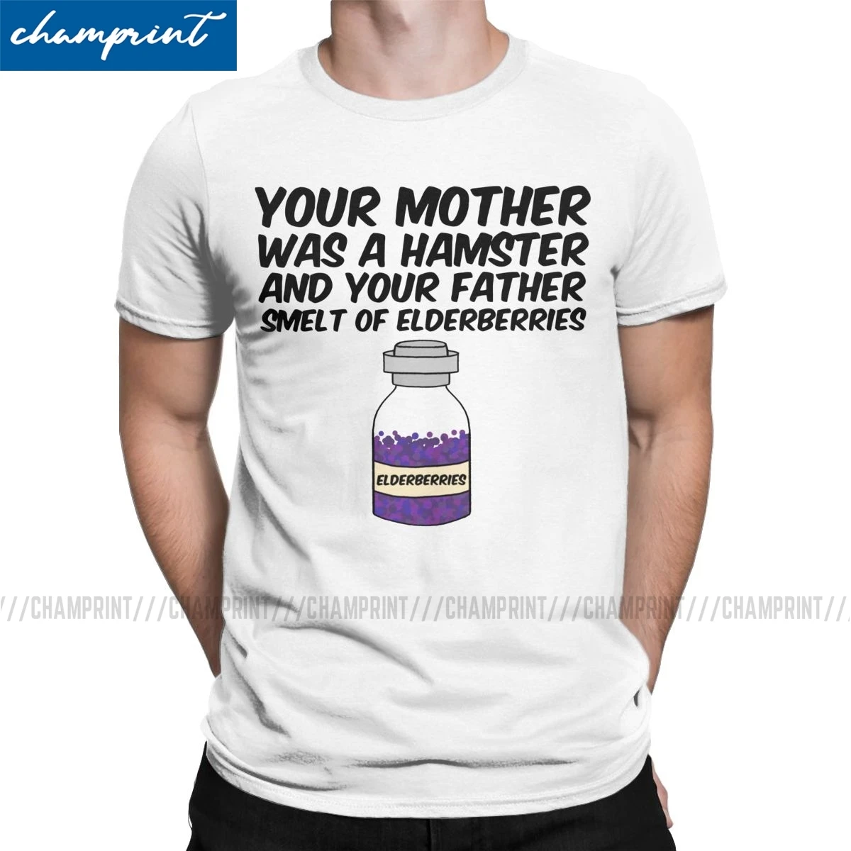 Для мужчин футболки французского Taunting мать ваша хомяк Винтаж хлопковая Футболка