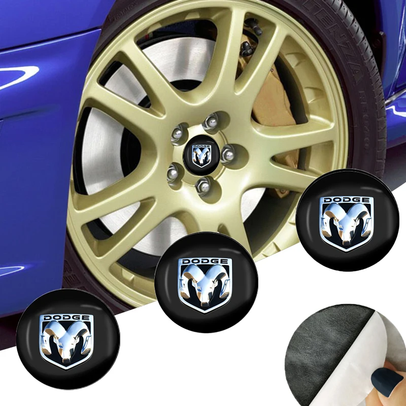 4pcs 56mm Car Wheel Center Hub Caps Sticker For Dodge Journey Caliber Challenger Charger Ram 1500 Stratus Dart Dakota Durango
