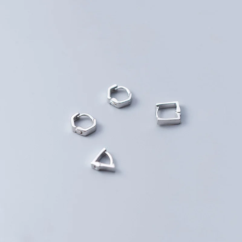 Маленькие крошечные серьги кольца WTLTC из стерлингового серебра 925 пробы для