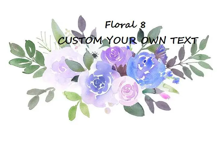 Floral 8 Изготовленная на заказ сумка для макияжа подружки невесты, косметичка с монограммой, сумка для макияжа невесты с цветочным рисунком, будет ли вы мой подарок на помолвку - Цвет: Floral 8