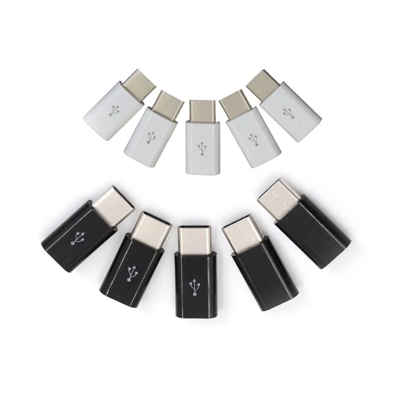 Hot Sale 5pcs USB Type-C Male Connector To Micro 3.1 Converter USB-C Adapter Tool Compatible With All |