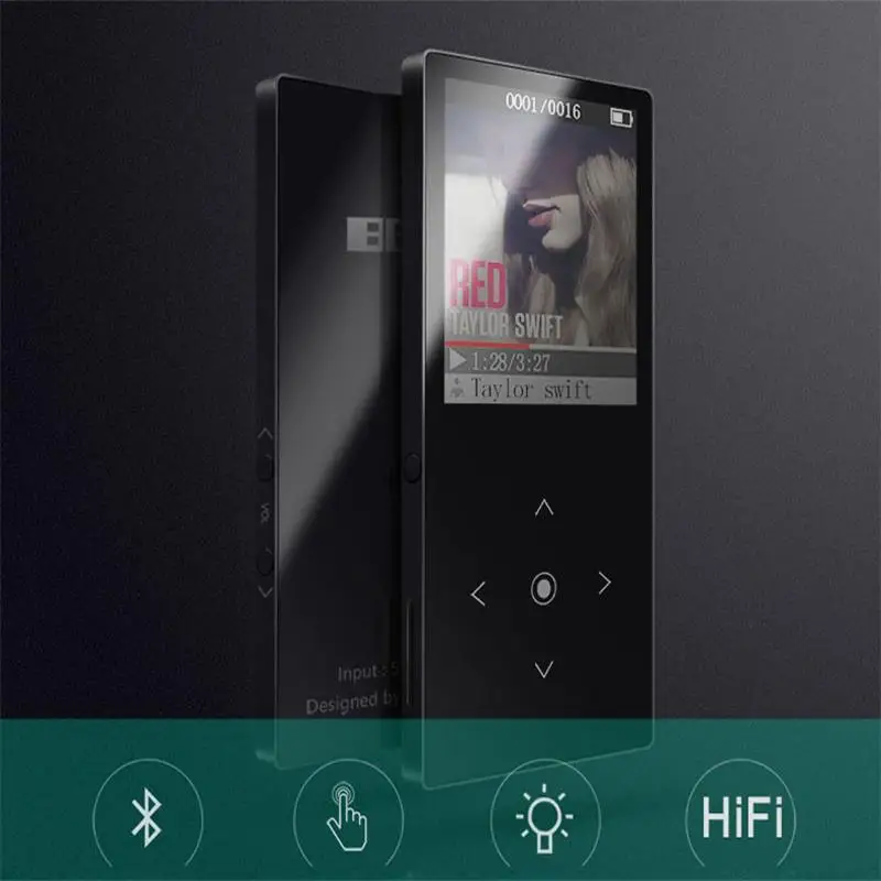2020 Bluetooth4.1 MP3 музыкальный плеер 16 Гб сенсорная кнопка с цветным экраном 1 8 дюйма