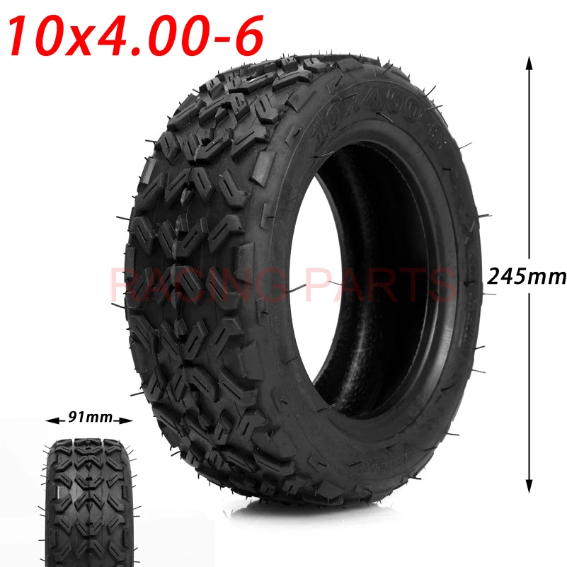 10x4.00-6 Tubeless Vacuum Tire For Electric Scooter Balance Car Mini Motorcycle 10*4.00-6 Anti Slip Off-road Tire Vacuum Tire Electric Vehicle Tire
