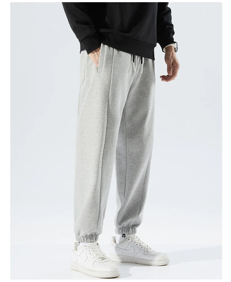 grey track pants Hip Hop Baggy Skateboard Pants Men Stretch Plus Size Running Fitness Casual Sweatpants All-match Jogging Pants Male 2021 New white track pants