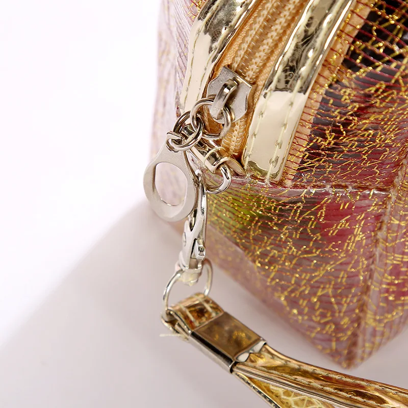 WULI SEVEN Модная Золотая прозрачная косметичка для женщин макияж Чехол PU органайзер для красоты сумка женский водостойкий макияж сумка
