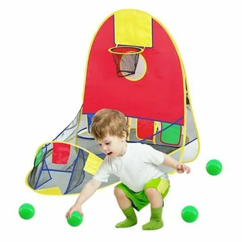 

Foldable Pop-Up Playing Ball Shooting Tent Goal Basketball Hoop Shooting Kids Toy For Kids Home Basketball Game Basketball Hoop