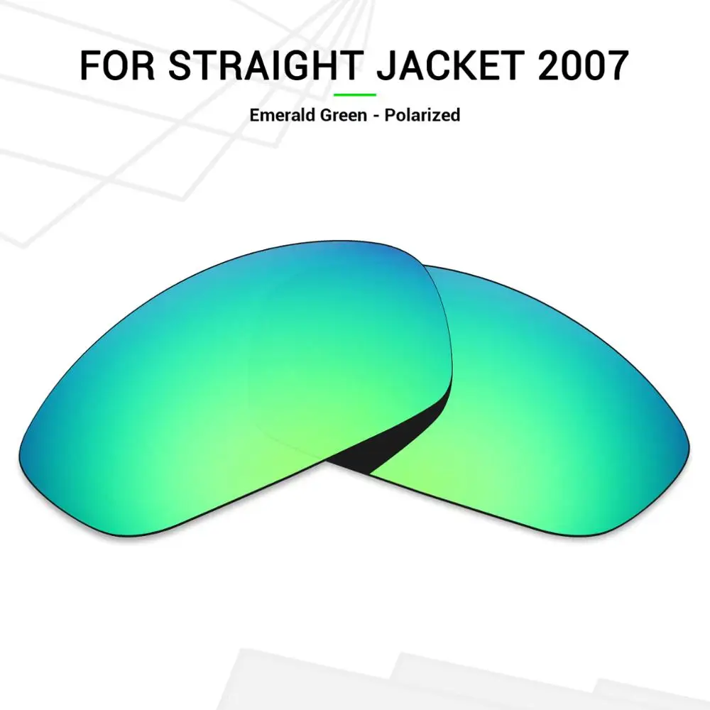 Mryok поляризованные Сменные линзы для Оукли прямой жакет 2007 солнцезащитные очки изумрудно-зеленый