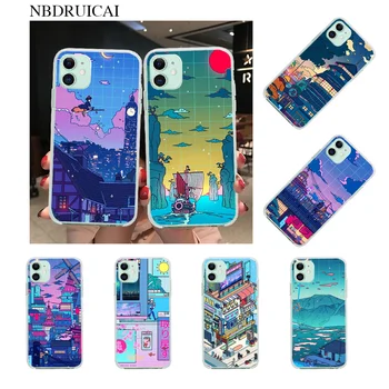 

NBDRUICAI Cyberpunk Konoha Custom Photo Soft Phone Case for iPhone 11 pro XS MAX 8 7 6 6S Plus X 5S SE XR case