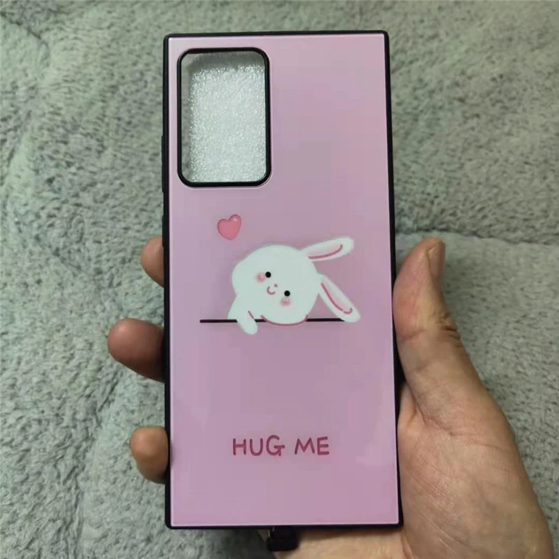 OEM Customized DIY Call LED Flash Phone Cover For Samsung Galaxy Note 8 Note 9 Note 10 Pro Plus Note 20 Ultra Temper Glass Case