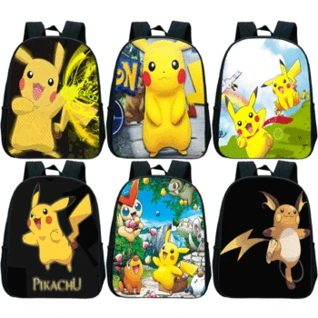 

Cute Pokemon Backpack Pikachu New Mochila for Children Daily Schoolbags for Kids Kindergarten Bookbags Back to School Gift