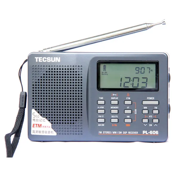 Tecsun PL-606 цифровой PLL портативный радио FM стерео/LW/SW/MW приемник DSP светильник и легко носить с собой - Цвет: Gary