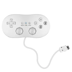 White Wired Classic Controller USB Game Joystick Gamepad Controller Handle Remote Console Video Games For Nintendo W ii Classic