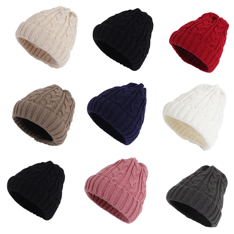 

Solid Unisex Beanie Autumn Winter Soft Warm Knitted Cap Men Women SkullCap Hats Gorro Ski Caps Casual Lady Beanies