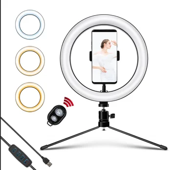 

10.2" LED Ring Light with Tripod Professional Selfie Light Ring Lamp for Tik Tok Youtube iPhone Camera Makeup Photography lights