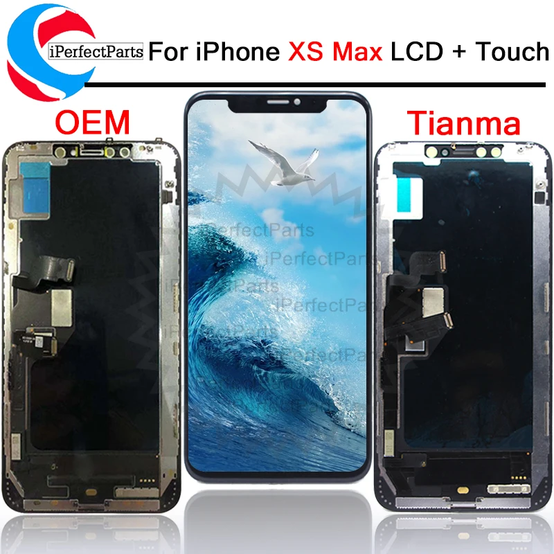 Протестированный 6,5 ''для iphone XS Max ЖК-дисплей с кодирующий преобразователь сенсорного экрана в сборе+ инструменты для замены для iphone XS MAX lcd
