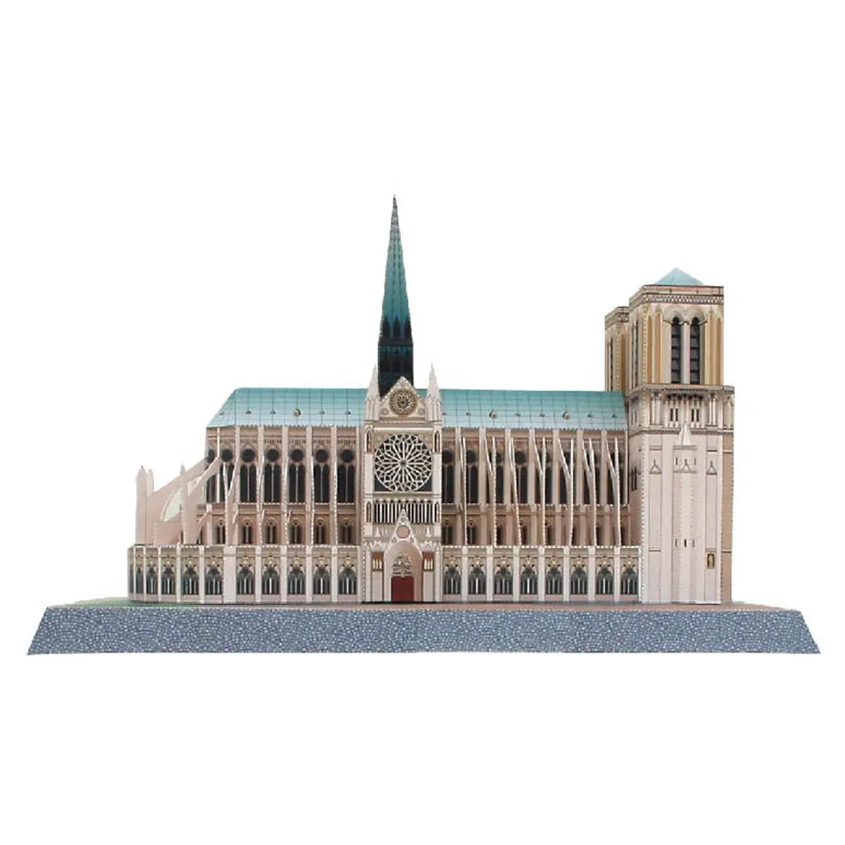 Детская 3D головоломка, игрушки, модель Нотр-Дам де Пари, Всемирно Известные здания, игрушка, модель пазла, высокое качество, подарок для детей