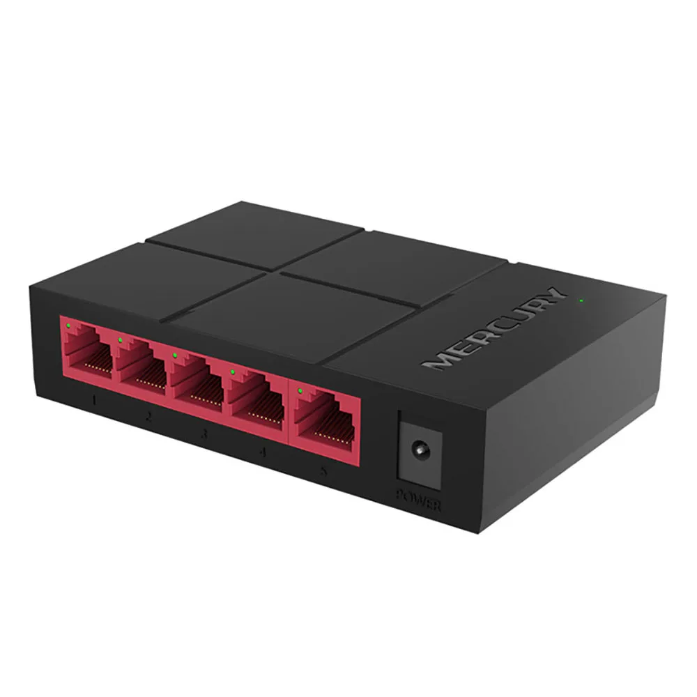 Коммутатор 10/100/1000 Мбит/с 5 портов RJ45 LAN Ethernet быстрый рабочий стол сетевой