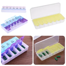 

14/7 Grids 7 Days Weekly Pill Case Medicine Tablet Dispenser Organizer Pill Box Splitters Pill Storage Organizer Container