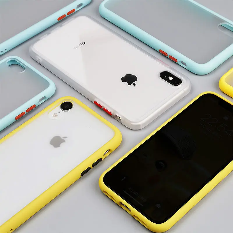 

Shockproof Armor Case For Apple iPhone XS Max XR Transparent TPU Luxury Silicone Back Cover For iPhone 11 Pro 7 8 6 6S Plus X XR
