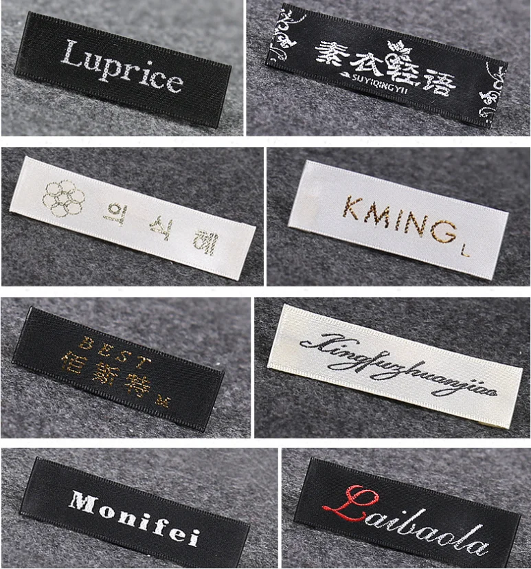 Custom Nähen etiketten/marke etiketten, Nach Kleidung Tags, Baumwolle Band label, Handgemachte label (MD56) – Detail 5