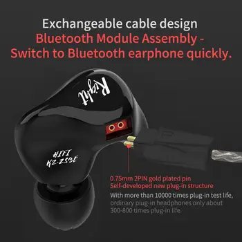 

Hot Sale Earphones Portable Delicate Design KZ ZS3E Dynamic HiFi Music Stereo Earphones In-ear Sport Noise Reduction Earbuds