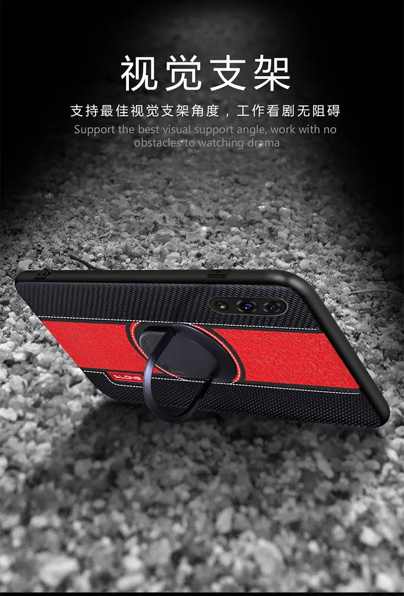 Автомобильное магнитное крепление для телефона Крышка для Vivo Y81 V11 Pro V15 Y91C Y91 iQOO Neo ТПУ чехол для телефона с кольцо противоударный чехол для Vivo Nex S