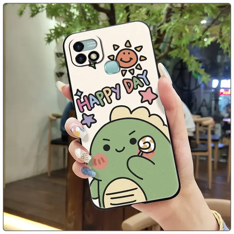 wallet cases Soft Durable Phone Case For infinix X659B/HOT 10i New Fashion Design Back Cover Cartoon Anti-dust flip cases