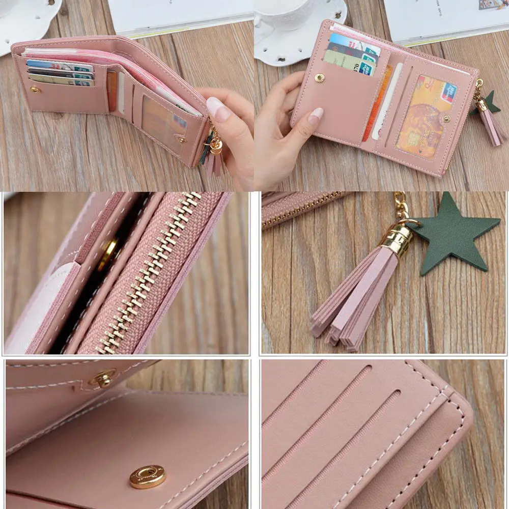 Новинка 2019 стильный женский модный кожаный маленький кошелек для мелочи девушек