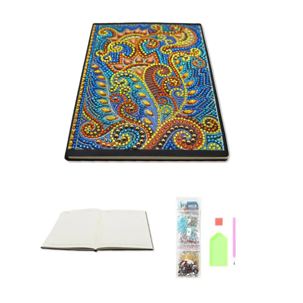 

Flower DIY Diamond Painting Special Shaped Notebook Diary Book A5 Embroidery Cross Stitch Craft Gift