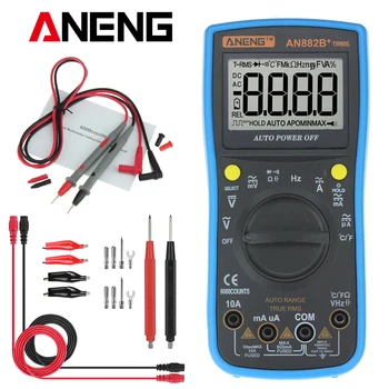 ANENG AN882B+ TURE RMS Digital Multimeter Auto NCV AC DC Auto LCR Volt Meter Tester Temprature Continuity Tester uni t ut71 series digital multimeter ture rms ac dc meter volt ampere ohm capacitance temp tester 40000 counts 0 025% accuracy