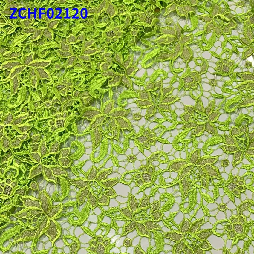 African ​Water Soluble Gold Thread Embroidery Lace Gorgeous ​​Nigerian ​French Net Mesh Cloth Womon Wedding Fabric Zchf02120